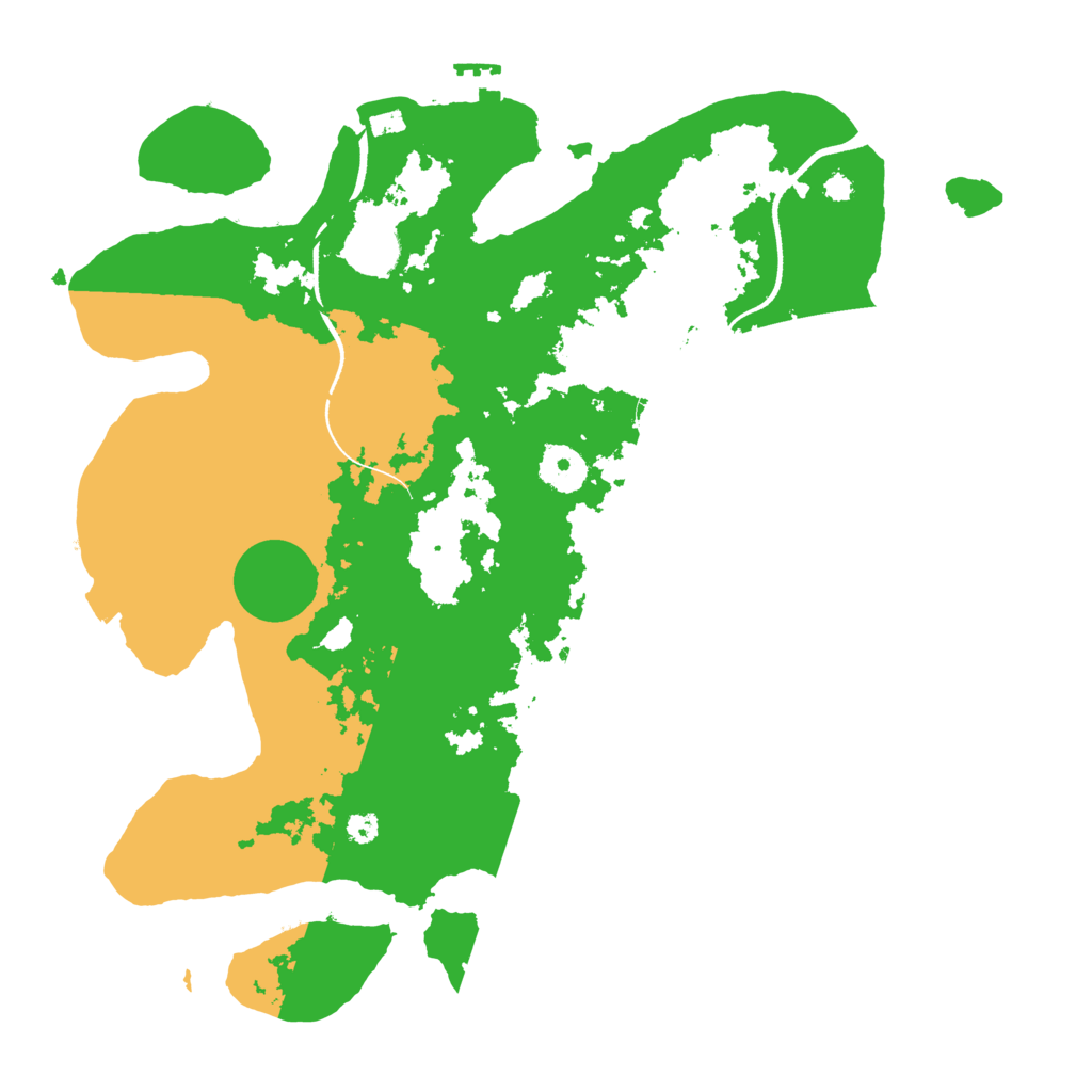 Biome Rust Map: Procedural Map, Size: 3500, Seed: 1195395594