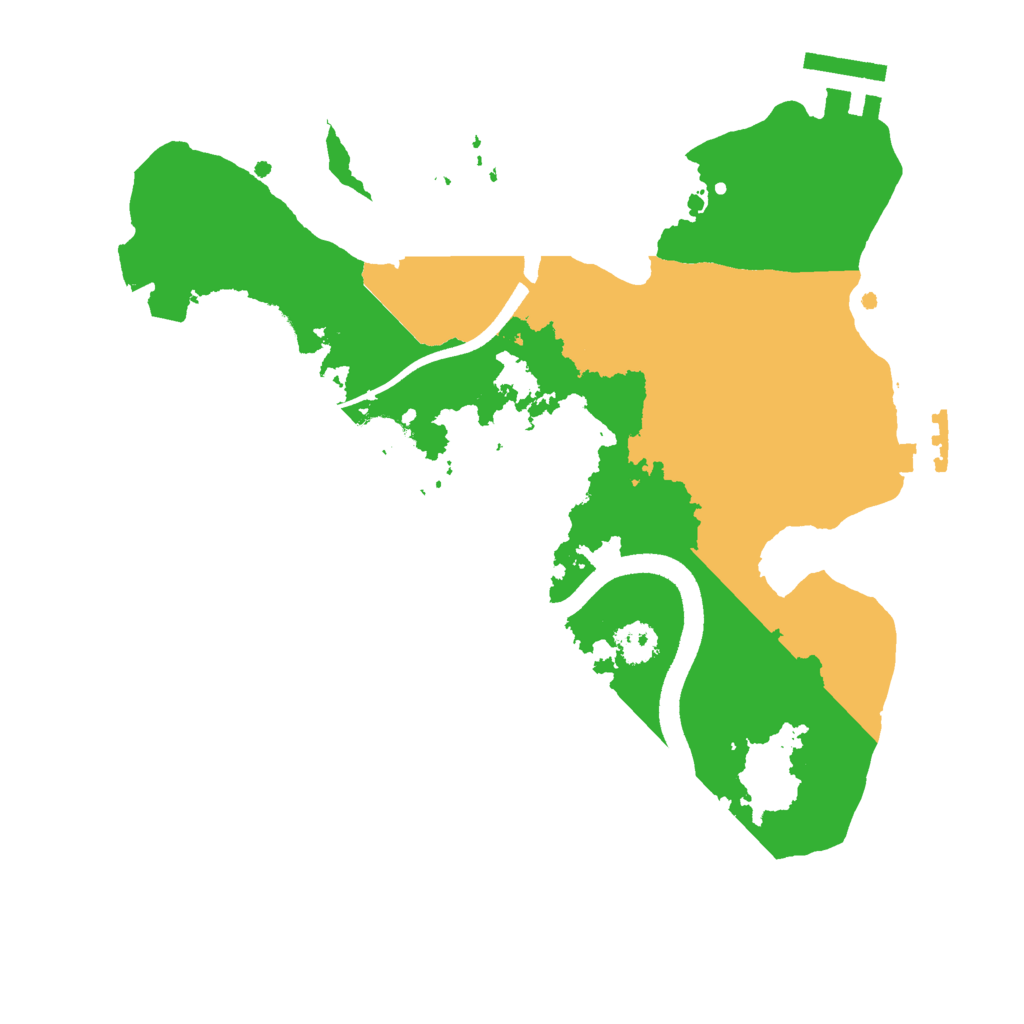 Biome Rust Map: Procedural Map, Size: 2500, Seed: 451312423