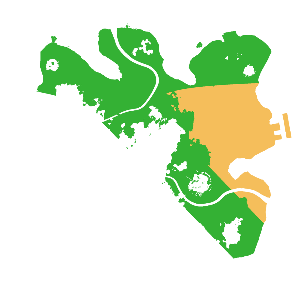 Biome Rust Map: Procedural Map, Size: 2500, Seed: 451312423