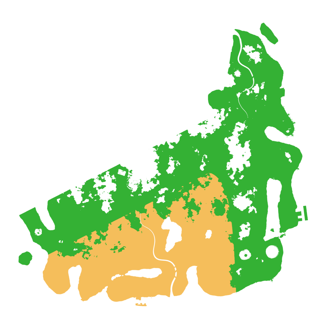 Biome Rust Map: Procedural Map, Size: 4444, Seed: 15555