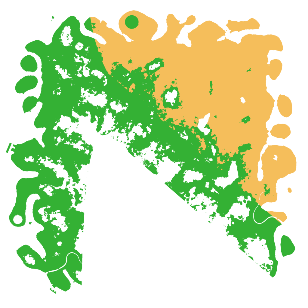 Biome Rust Map: Procedural Map, Size: 6000, Seed: 736379696
