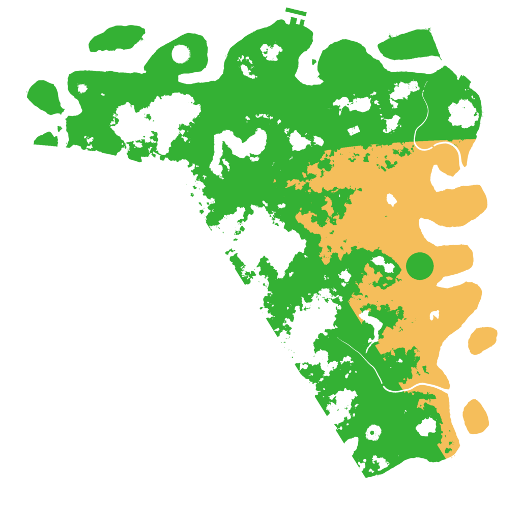 Biome Rust Map: Procedural Map, Size: 5000, Seed: 435380092