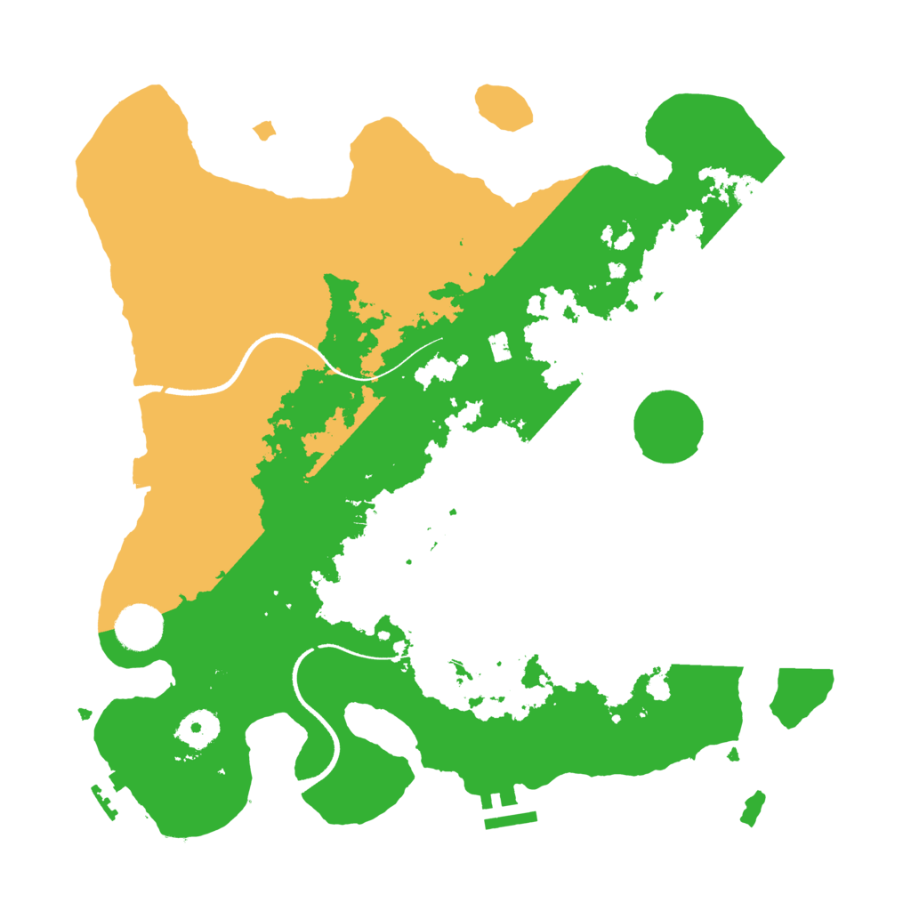 Biome Rust Map: Procedural Map, Size: 3500, Seed: 459599272