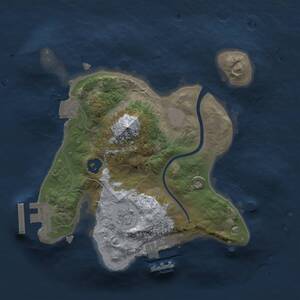 Thumbnail Rust Map: Procedural Map, Size: 2000, Seed: 13031985, 4 Monuments