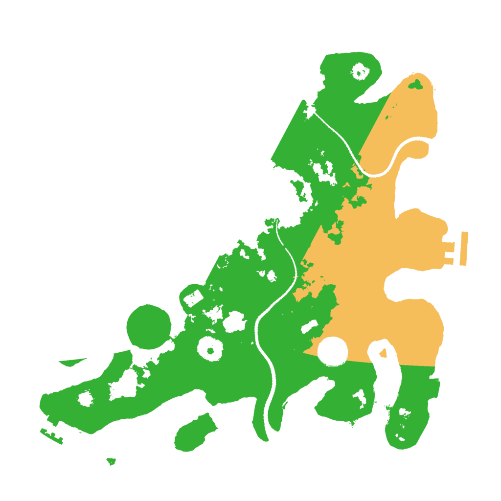 Biome Rust Map: Procedural Map, Size: 3000, Seed: 340176139