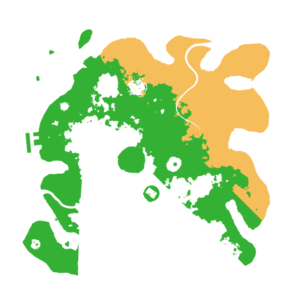 Biome Rust Map: Procedural Map, Size: 3000, Seed: 64788743