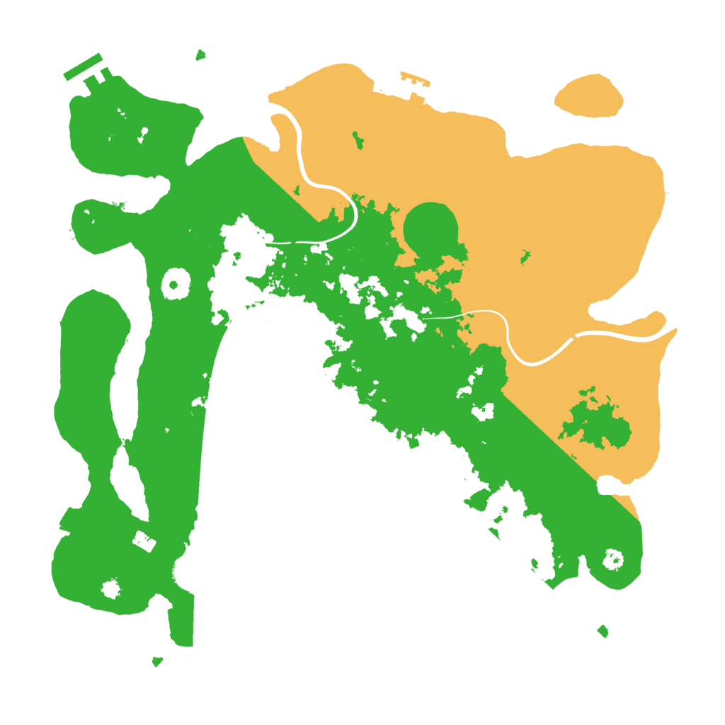 Biome Rust Map: Procedural Map, Size: 3500, Seed: 721121975