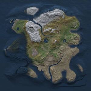 Thumbnail Rust Map: Procedural Map, Size: 2800, Seed: 923320916, 9 Monuments