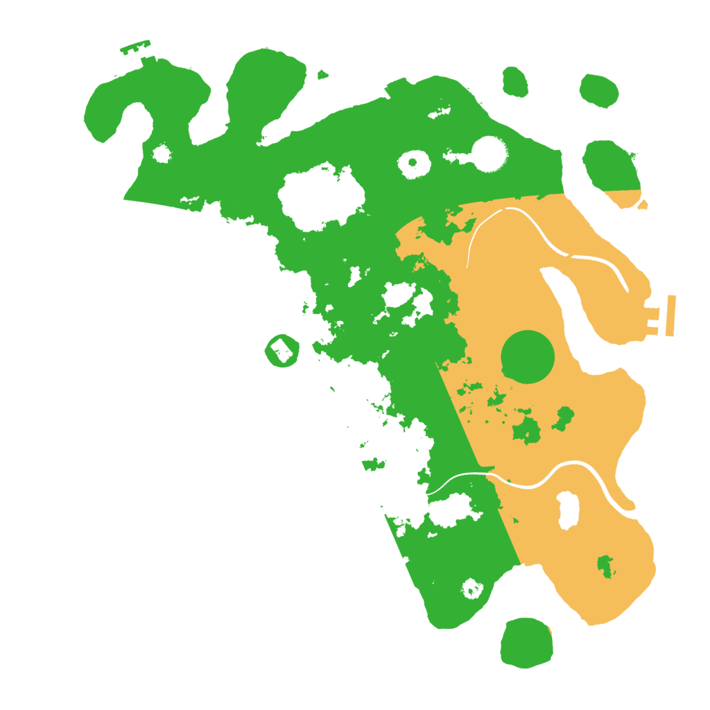 Biome Rust Map: Procedural Map, Size: 3500, Seed: 320008