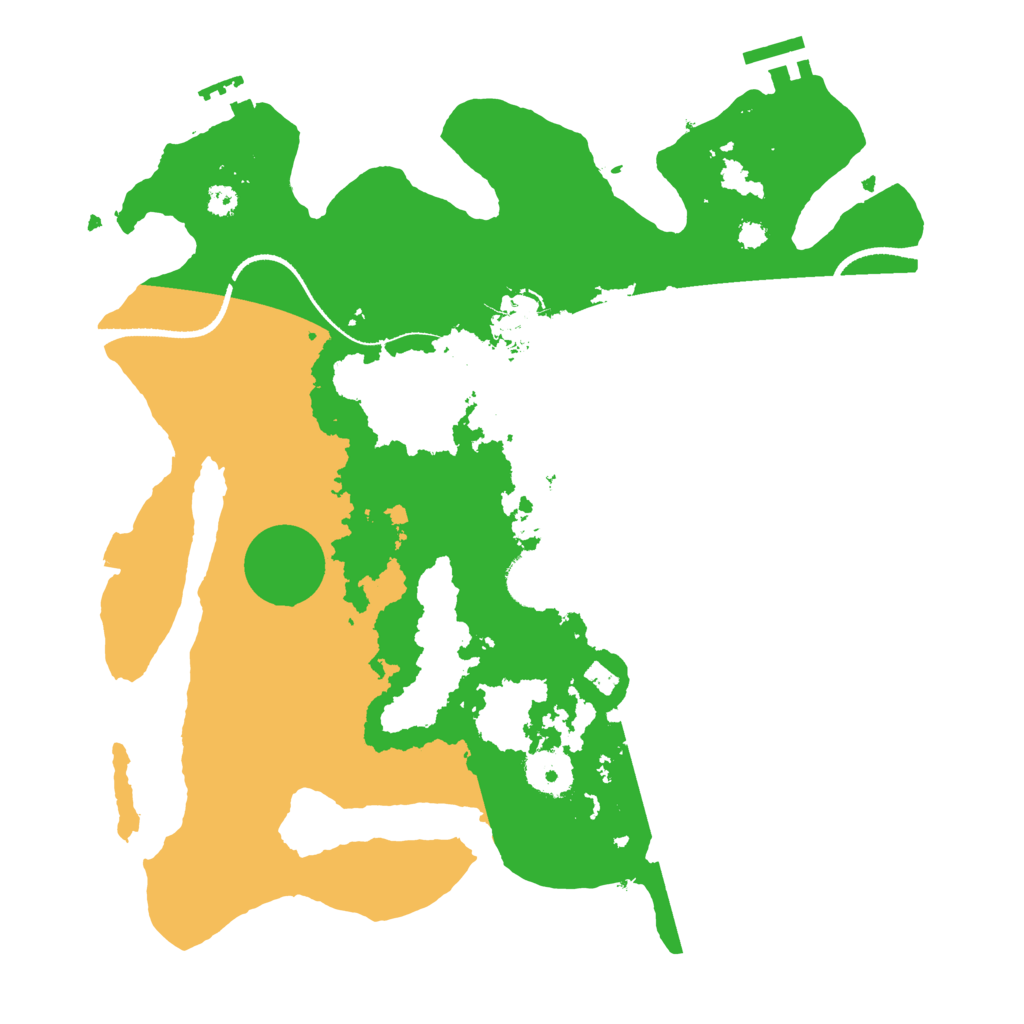 Biome Rust Map: Procedural Map, Size: 3350, Seed: 245