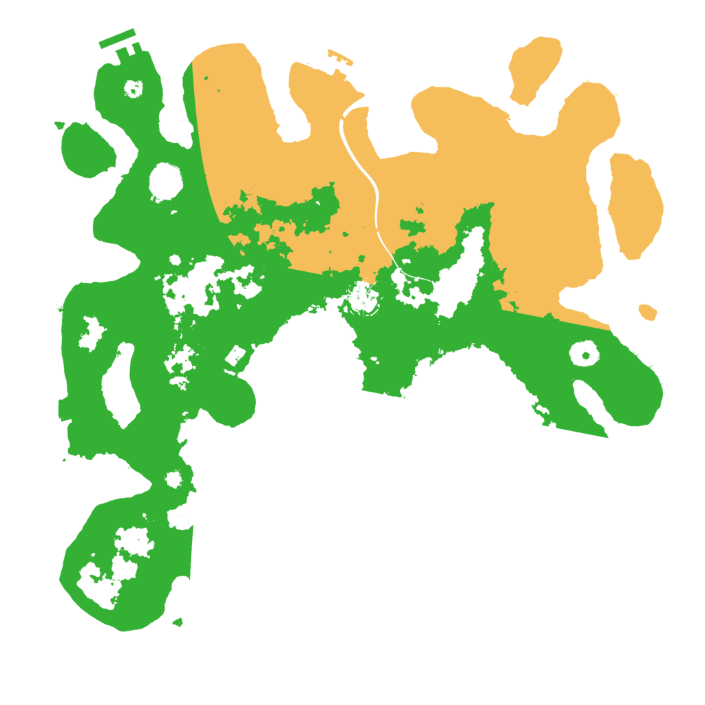 Biome Rust Map: Procedural Map, Size: 3800, Seed: 24833