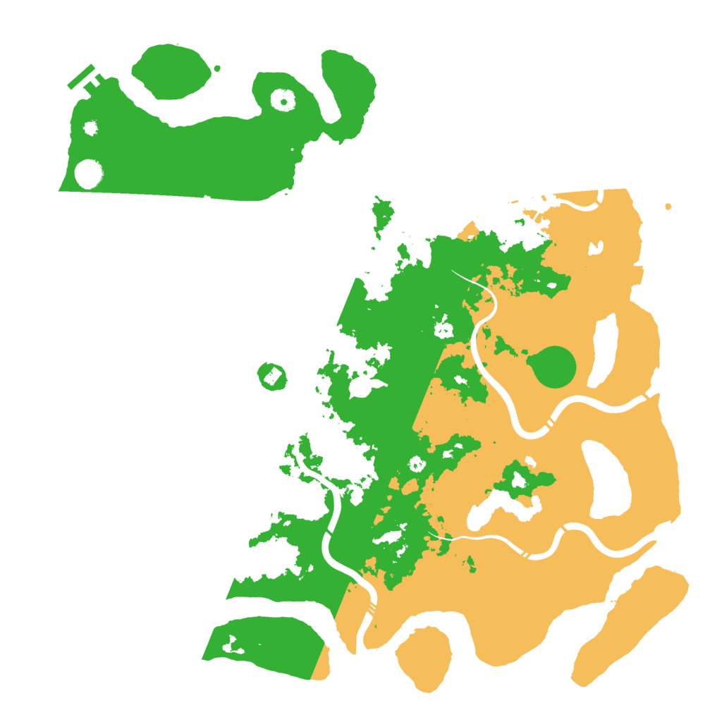 Biome Rust Map: Procedural Map, Size: 4500, Seed: 253786997