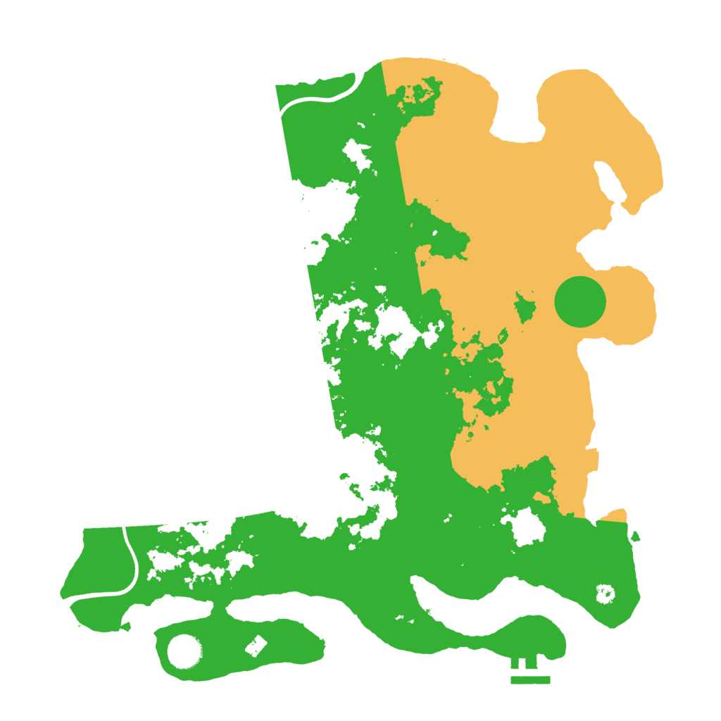 Biome Rust Map: Procedural Map, Size: 3700, Seed: 594420562