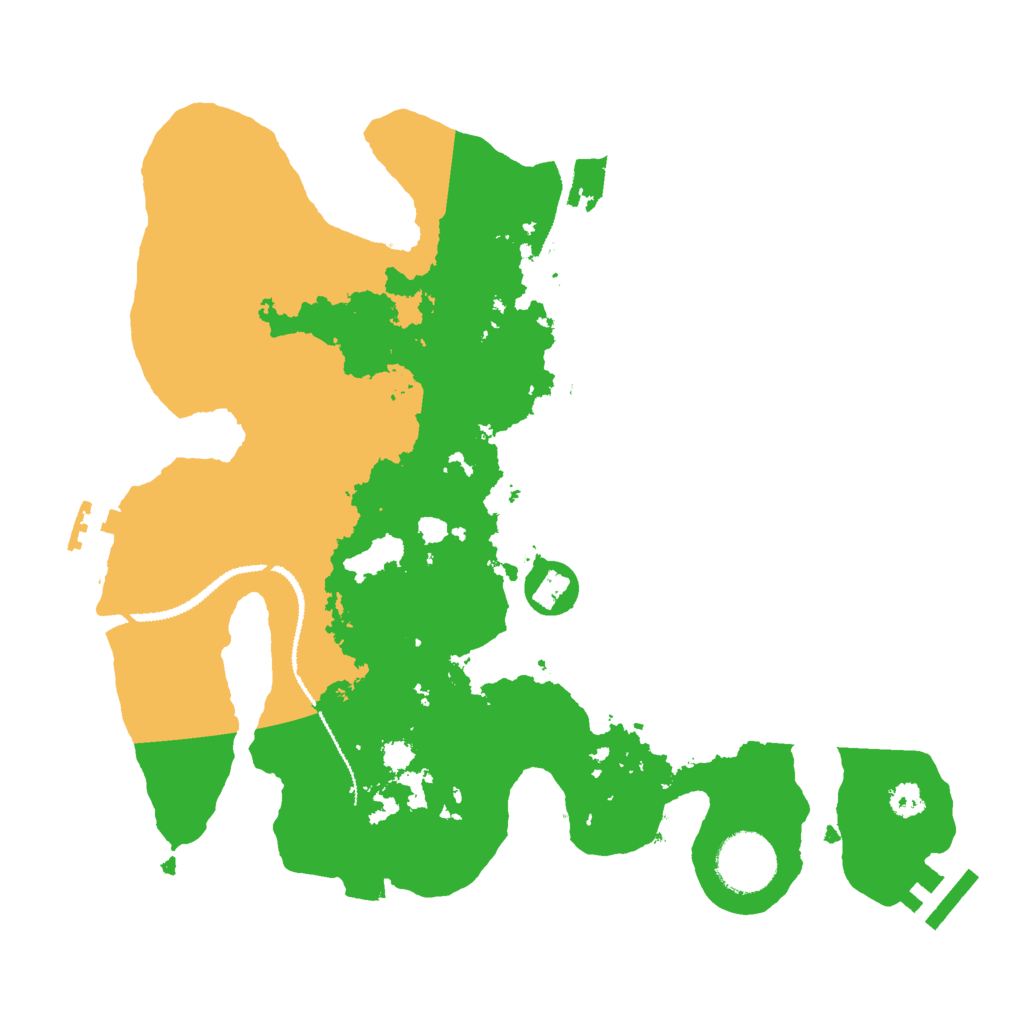 Biome Rust Map: Procedural Map, Size: 3000, Seed: 1357642