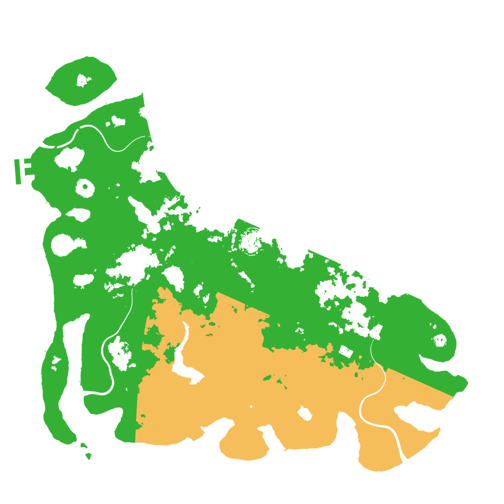 Biome Rust Map: Procedural Map, Size: 4050, Seed: 1186964320