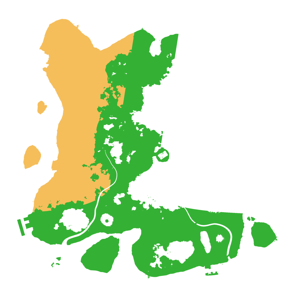 Biome Rust Map: Procedural Map, Size: 3500, Seed: 750942740