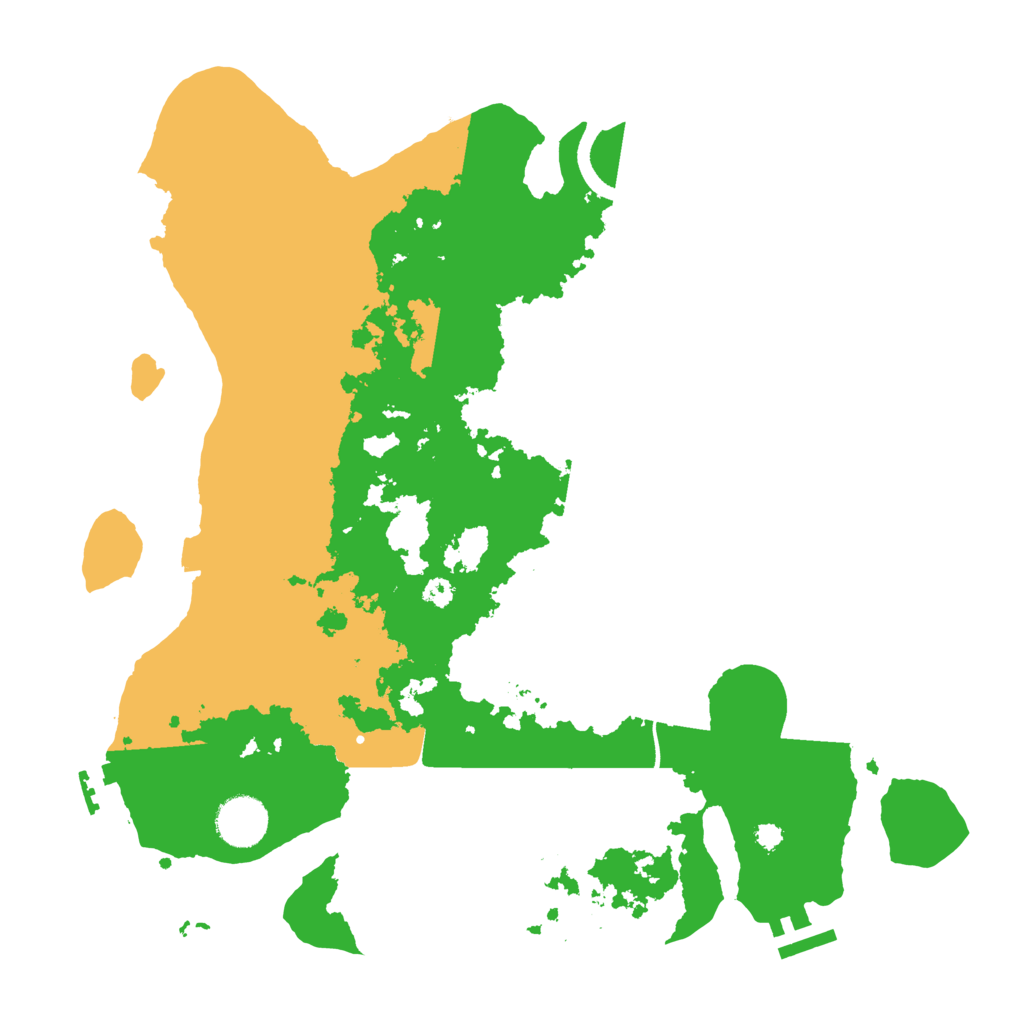 Biome Rust Map: Procedural Map, Size: 3500, Seed: 750942740