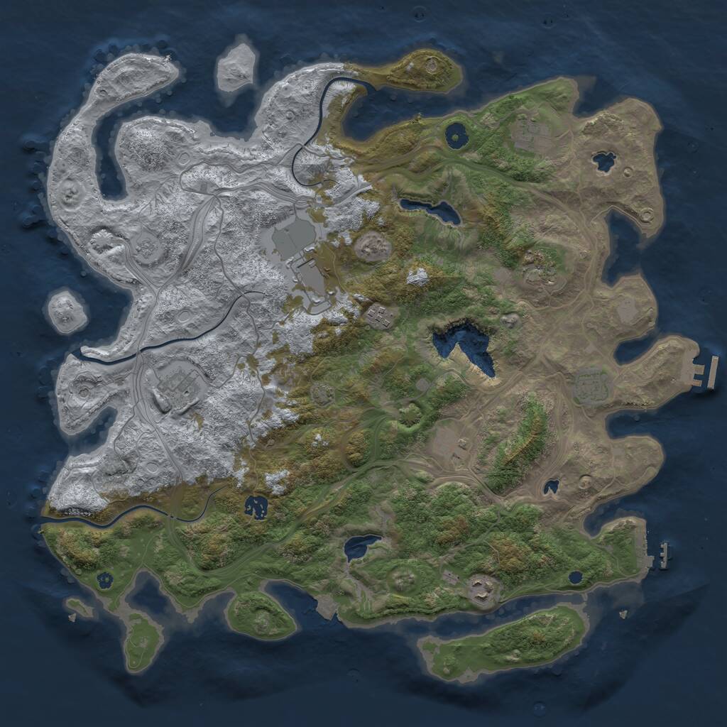 Rust Map: Procedural Map, Size: 4500, Seed: 20250212, 15 Monuments