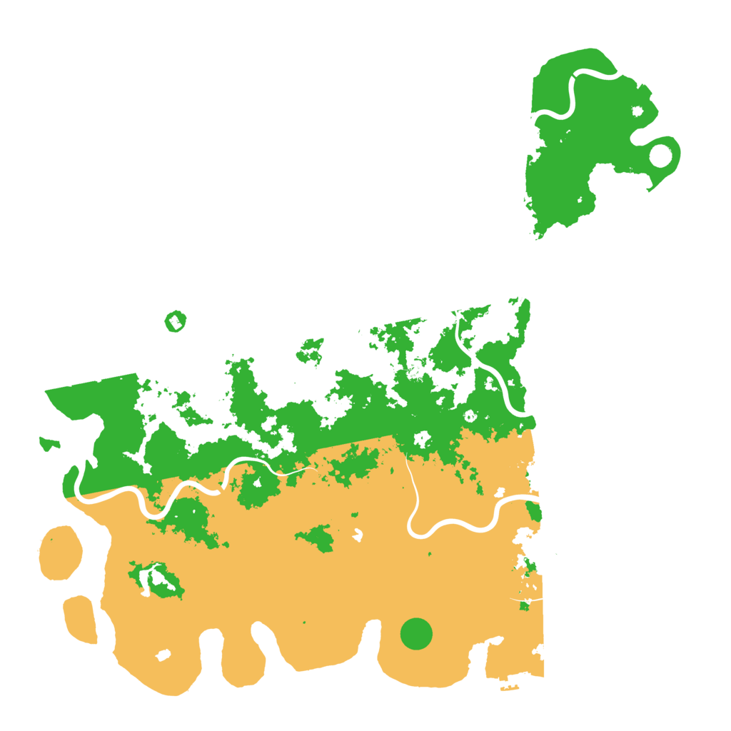 Biome Rust Map: Procedural Map, Size: 6000, Seed: 49999