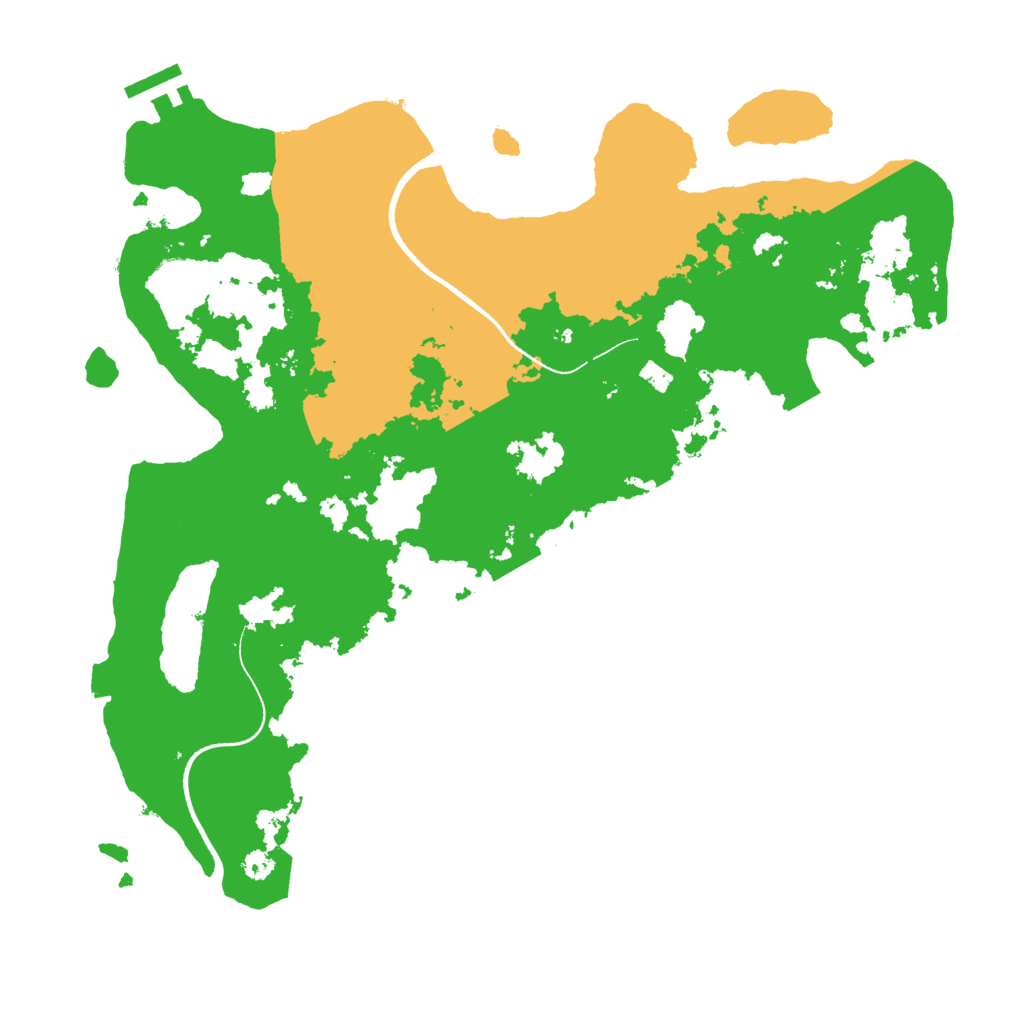 Biome Rust Map: Procedural Map, Size: 3500, Seed: 2103127202