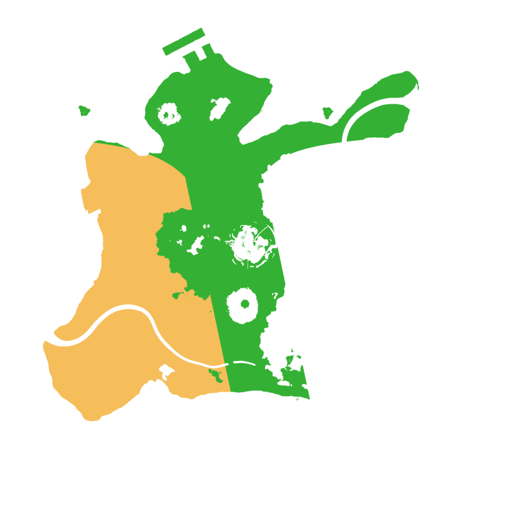 Biome Rust Map: Procedural Map, Size: 2300, Seed: 84426306
