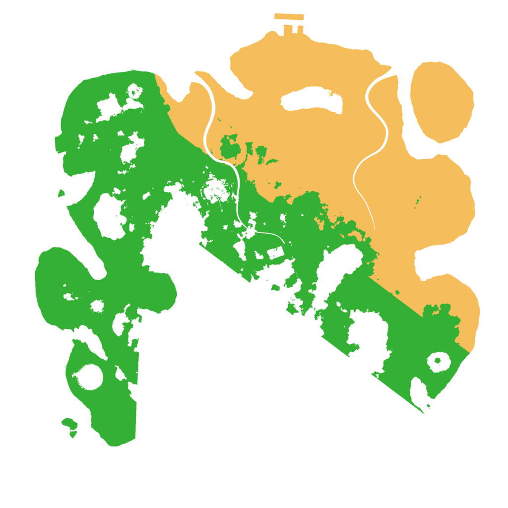 Biome Rust Map: Procedural Map, Size: 3500, Seed: 5652