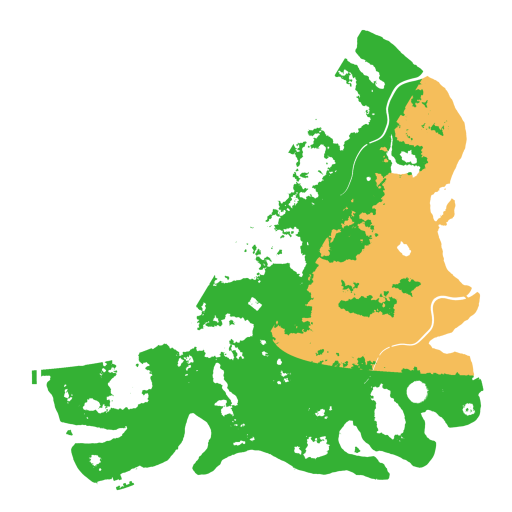 Biome Rust Map: Procedural Map, Size: 4300, Seed: 86677