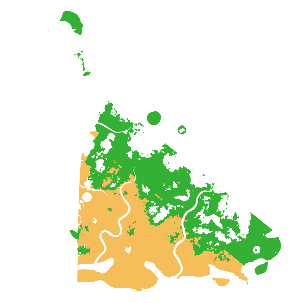 Biome Rust Map: Procedural Map, Size: 6000, Seed: 32193