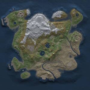 Thumbnail Rust Map: Procedural Map, Size: 2800, Seed: 966337628, 10 Monuments