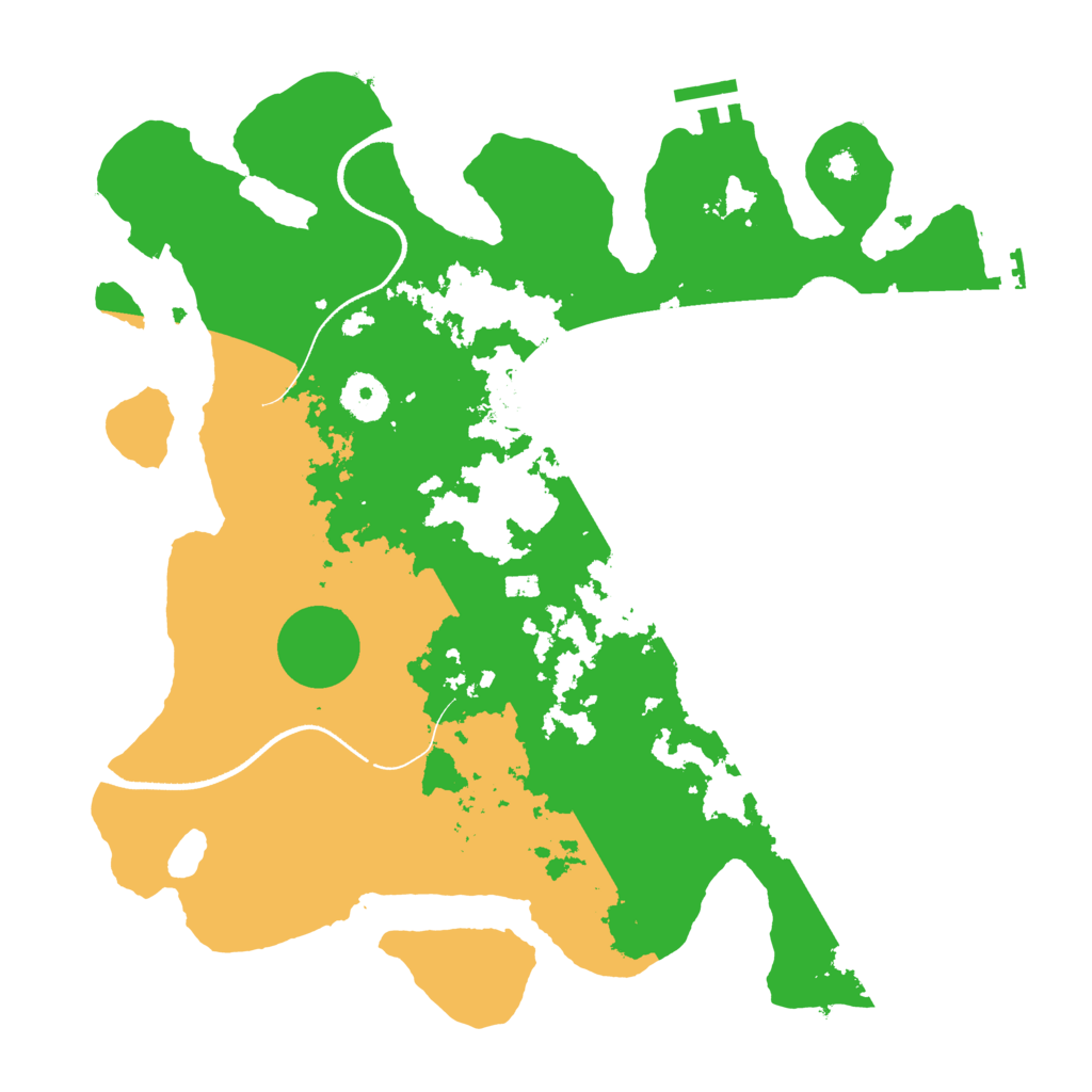 Biome Rust Map: Procedural Map, Size: 3500, Seed: 92255