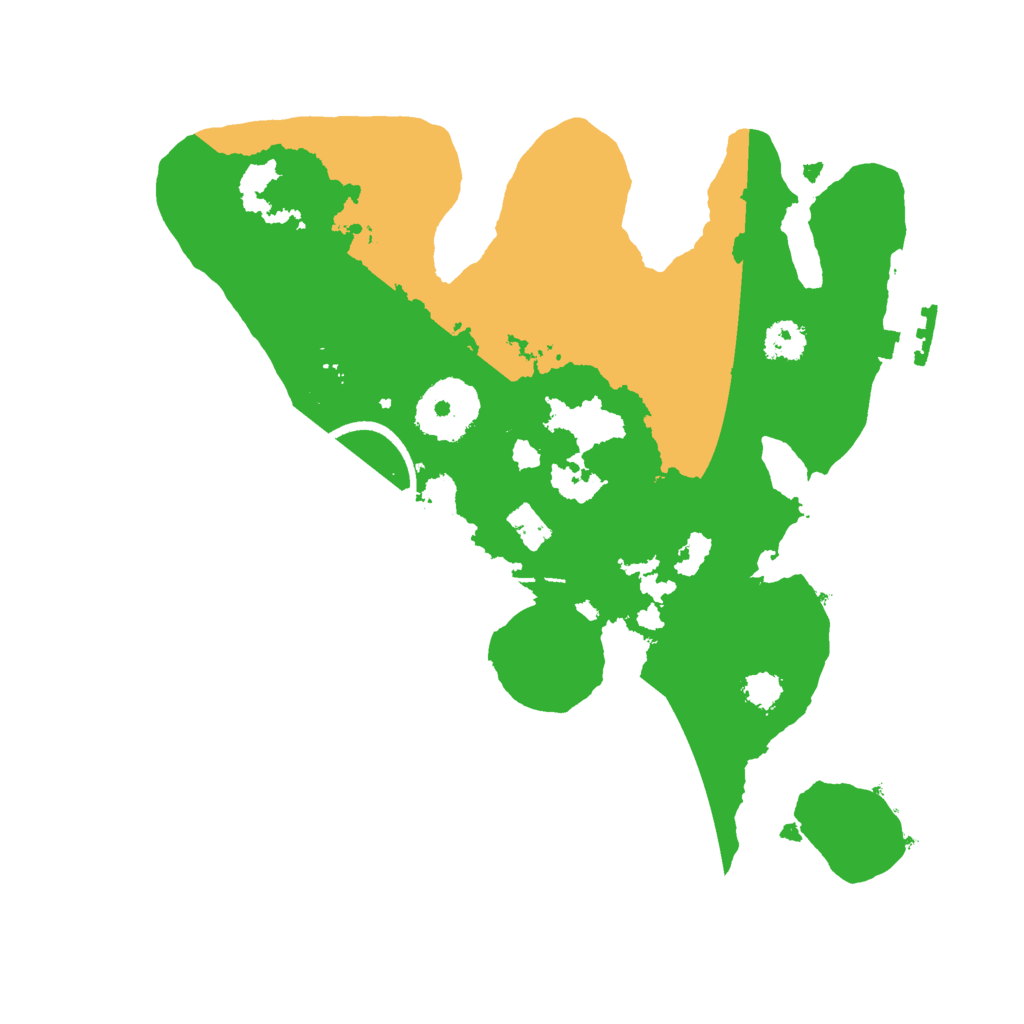 Biome Rust Map: Procedural Map, Size: 2500, Seed: 591823