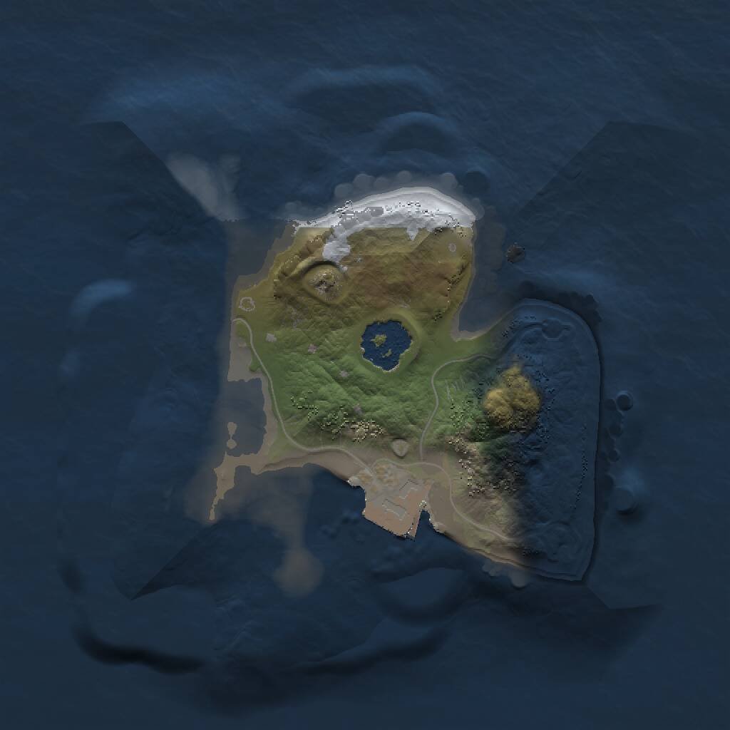 Rust Map: Procedural Map, Size: 1500, Seed: 430815162, 1 Monuments