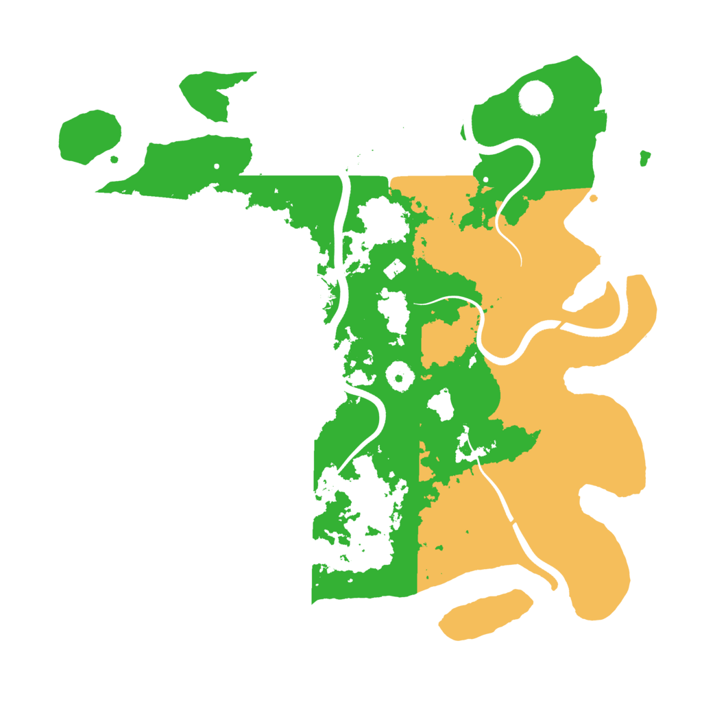 Biome Rust Map: Procedural Map, Size: 3700, Seed: 45123214
