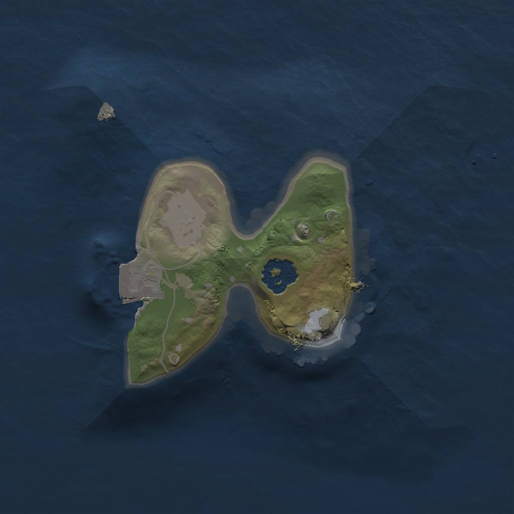 Rust Map: Procedural Map, Size: 1500, Seed: 104687420, 1 Monuments