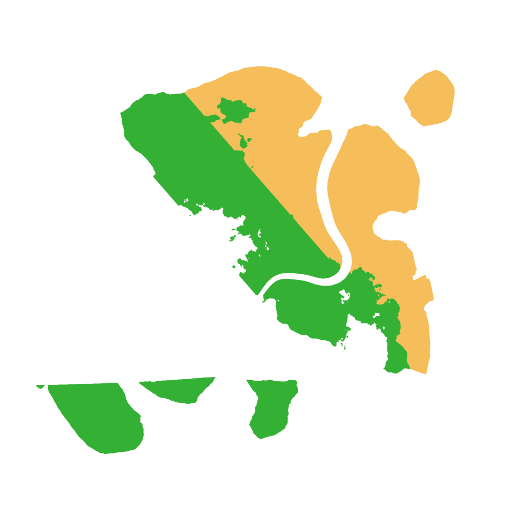 Biome Rust Map: Procedural Map, Size: 2300, Seed: 397538628