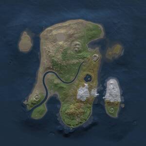 Thumbnail Rust Map: Procedural Map, Size: 1866, Seed: 1870929678, 1 Monuments