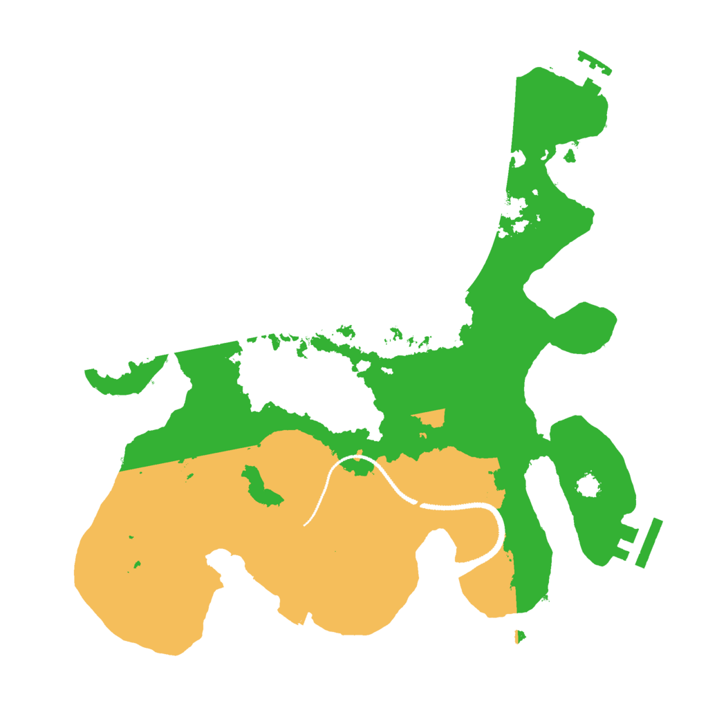 Biome Rust Map: Procedural Map, Size: 2800, Seed: 49999