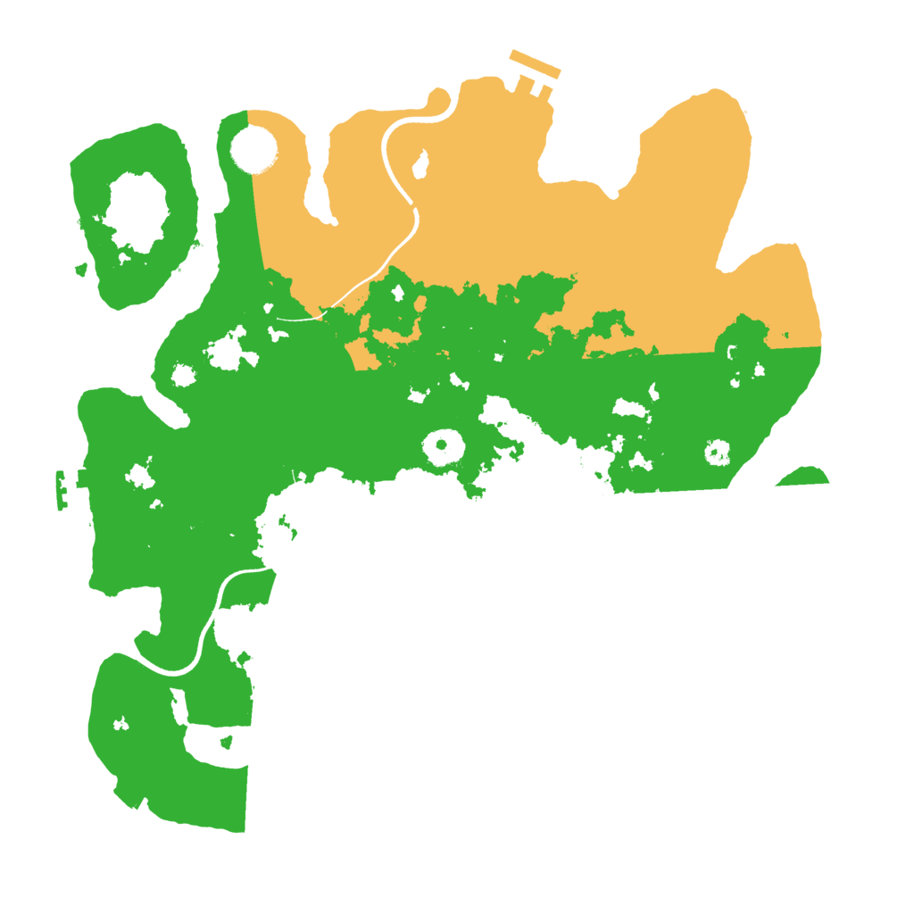 Biome Rust Map: Procedural Map, Size: 3500, Seed: 1379335238
