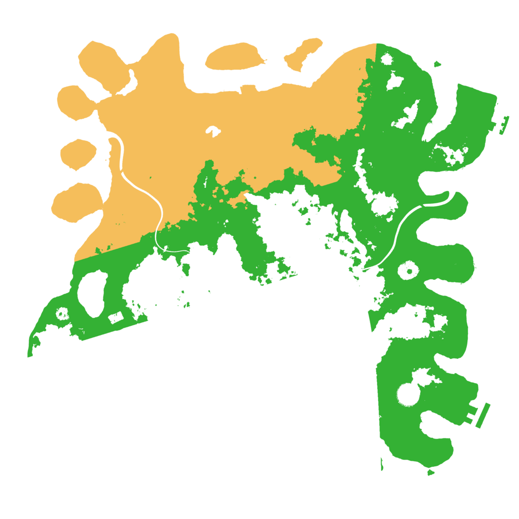 Biome Rust Map: Procedural Map, Size: 4000, Seed: 2034961708