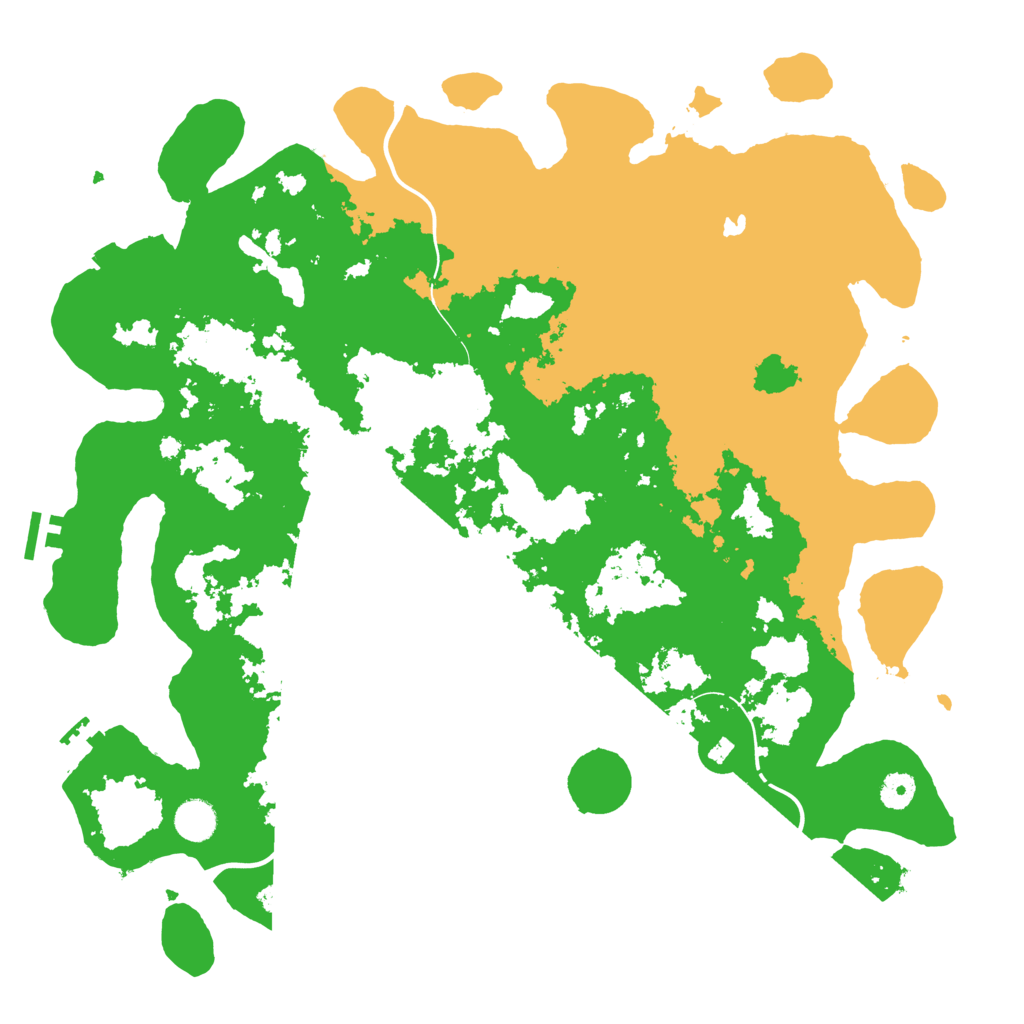 Biome Rust Map: Procedural Map, Size: 4300, Seed: 736379696