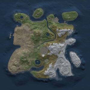 Thumbnail Rust Map: Procedural Map, Size: 2600, Seed: 868845309, 6 Monuments