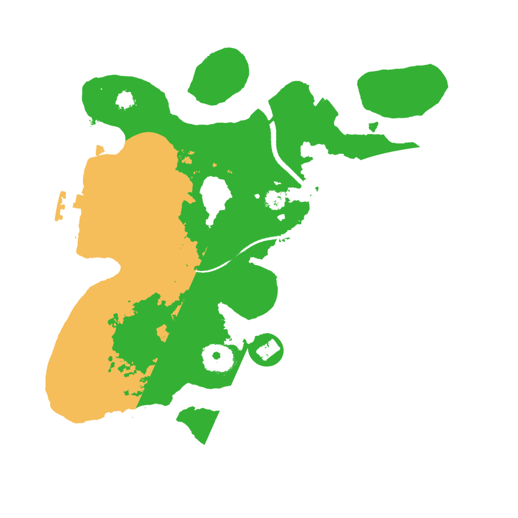 Biome Rust Map: Procedural Map, Size: 2600, Seed: 868845309