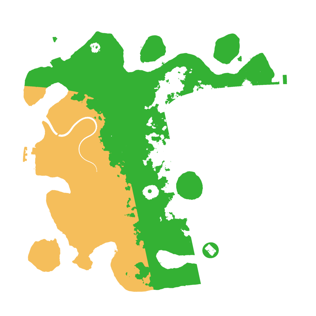 Biome Rust Map: Procedural Map, Size: 3200, Seed: 715785524