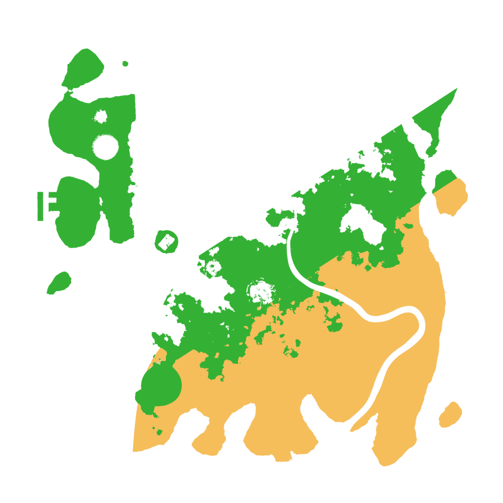 Biome Rust Map: Procedural Map, Size: 3500, Seed: 5614825