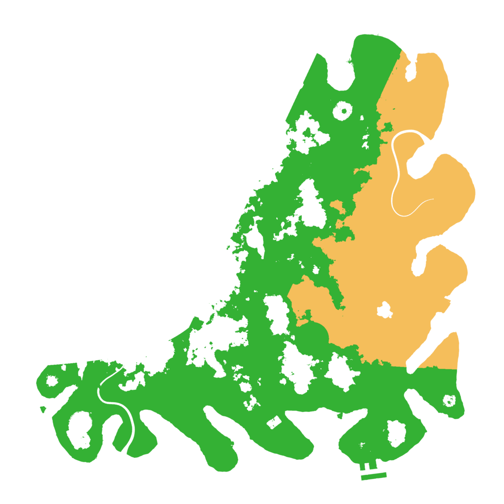 Biome Rust Map: Procedural Map, Size: 4000, Seed: 43251