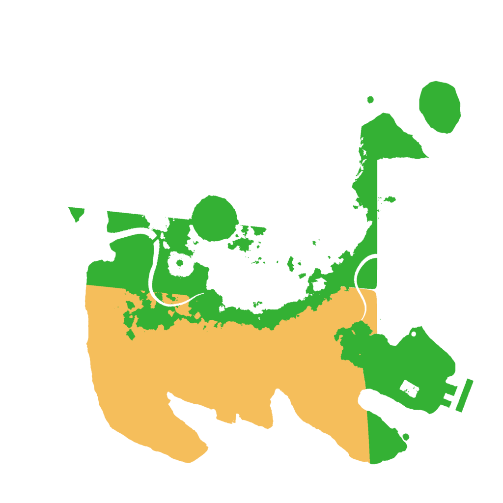 Biome Rust Map: Procedural Map, Size: 3000, Seed: 14140