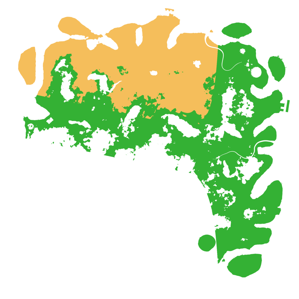Biome Rust Map: Procedural Map, Size: 5000, Seed: 238632986