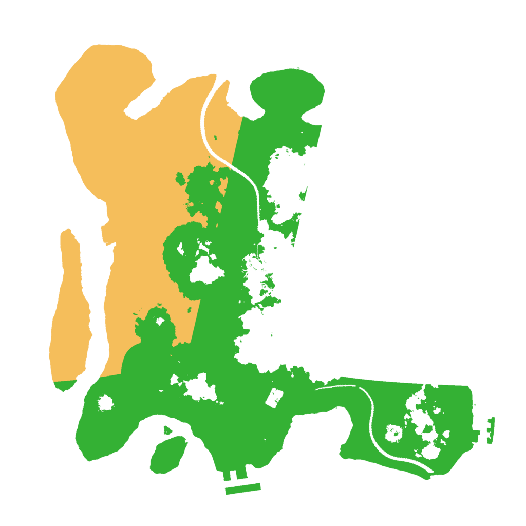 Biome Rust Map: Procedural Map, Size: 3000, Seed: 157450584