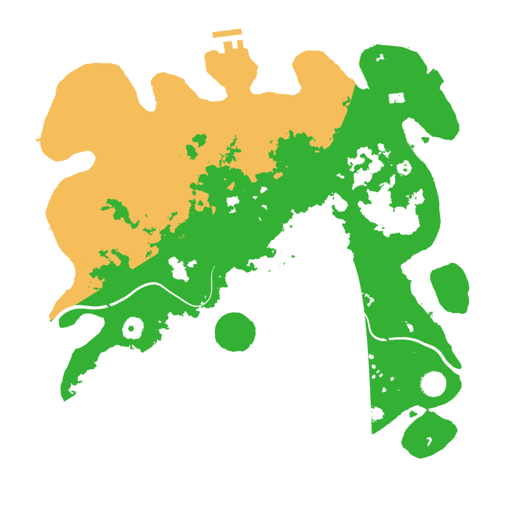 Biome Rust Map: Procedural Map, Size: 3500, Seed: 50522643