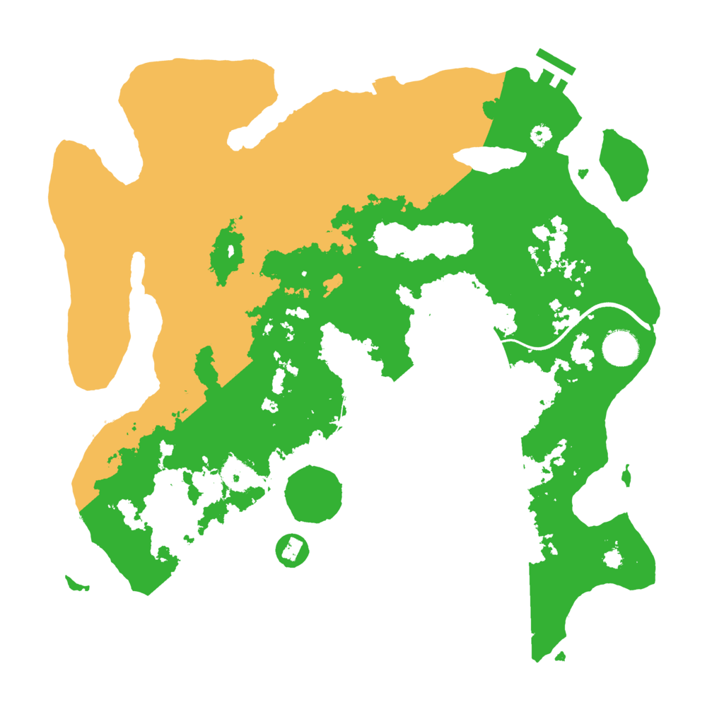 Biome Rust Map: Procedural Map, Size: 3500, Seed: 165454